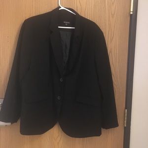 George womens black blazer jacket 26w